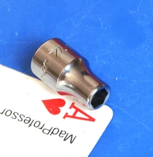 Snap-on USA 1/4" drive 7/32" Shallow SAE Chrome 6-point Socket wrench TM7 NEW