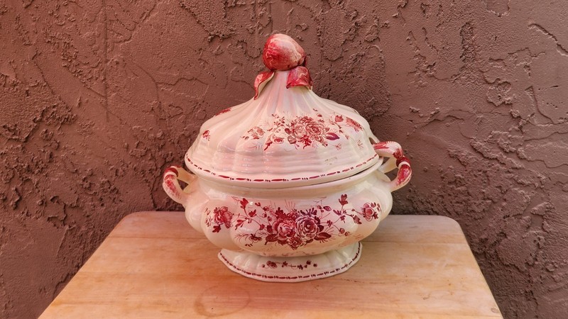 Italian Soup Tureen With Lid and Ladle