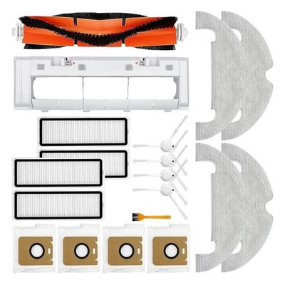 1X( für  Bot D10 Plus/RLS3D Hauptbürste Seitenbürste Wischtuch HEPA- 9788