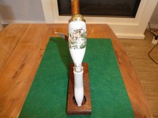 Jägerpfeife Gesteckpfeife Porzellanpfeife, Motiv  Hirsch, ca. 30 cm