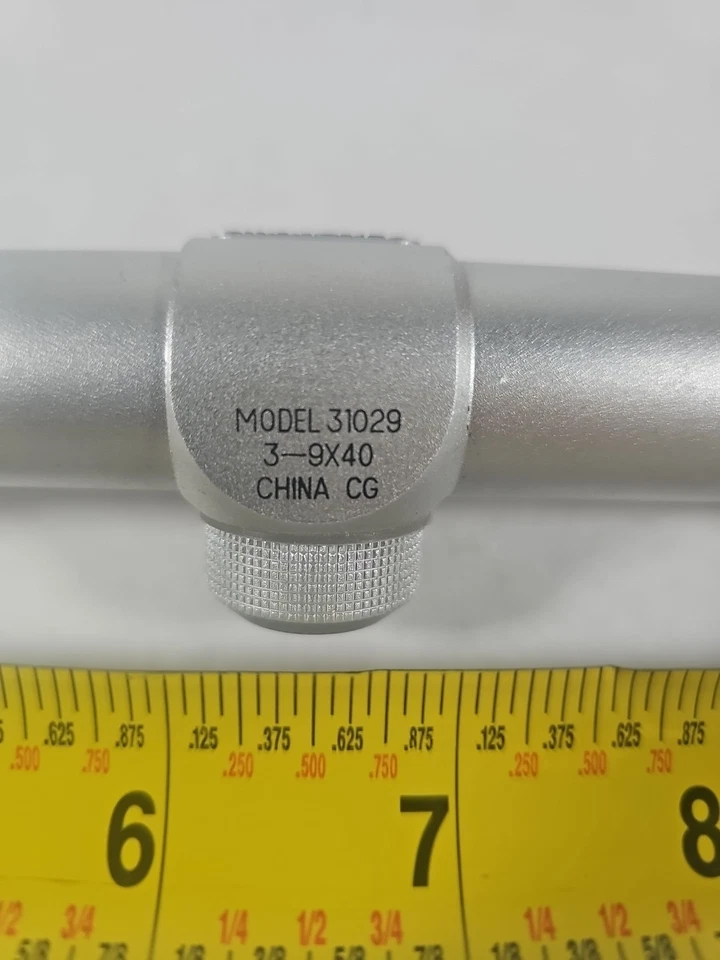 Прицел винтовочный Simmons Deerfield 1 дюйм 3-9x40 модель 31029 серебристая отделка изящный - Изображение 2 из 4