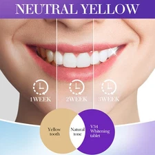 A Bottle Whitening Toothpaste Tablets Remove Yellow Tartar Fresh Breath