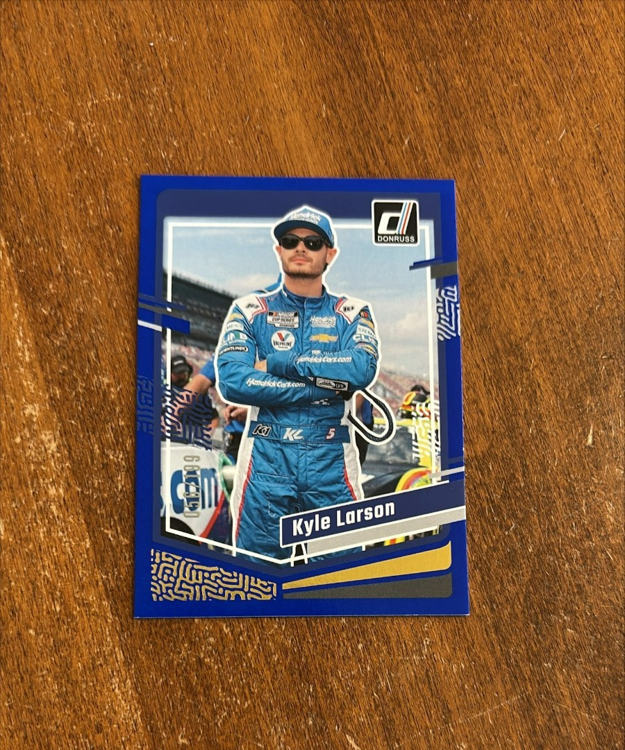 Kyle Larson 2024 Panini Donruss NASCAR Blue #26 Hendrick Racing /199