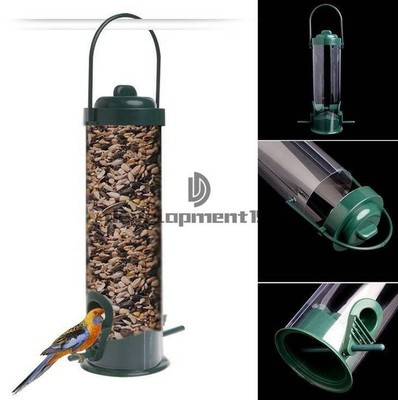 Garden Song Squirrel Proof Wild Bird Feeder Hanging Seed Outdoor