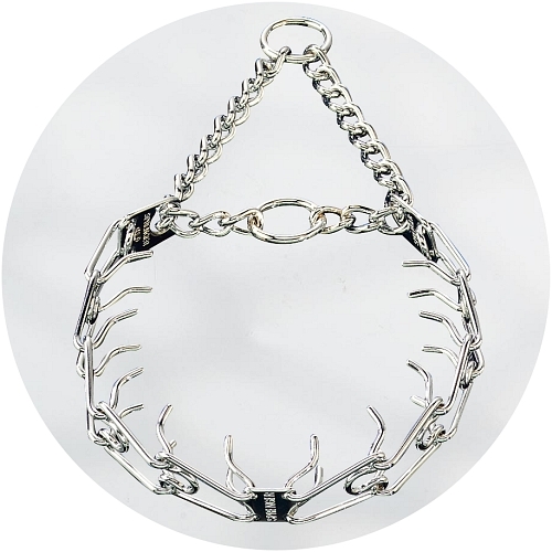 HERM Sprenger Halsband 3,0 mm poliert Chrom Ultra Plus Zacken Doppel O Ring - Bild 1 von 4