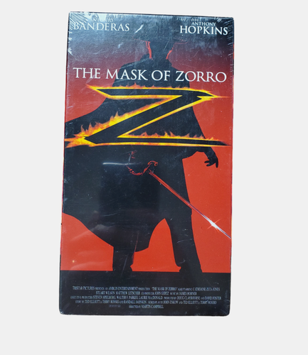 The Mask of Zorro Anthony Hopkins, Antonio Banderas 1998 VHS Sealed Watermark - 第 1/3 張圖片