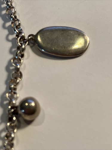 QVC sterling silver oval disc and ball necklace 37.83g - Picture 4 of 9