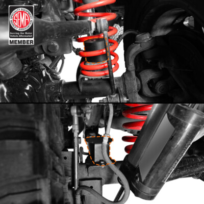 4''or 2.5'' Bump Stop Extensions Spacer Fit Jeep Wrangler JK 2007-2018 Front /Rear