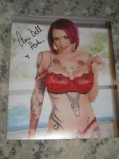 Porn Star ANNA BELL PEAKS Signed 8x10 SEXY Photo AUTOGRAPH 1D