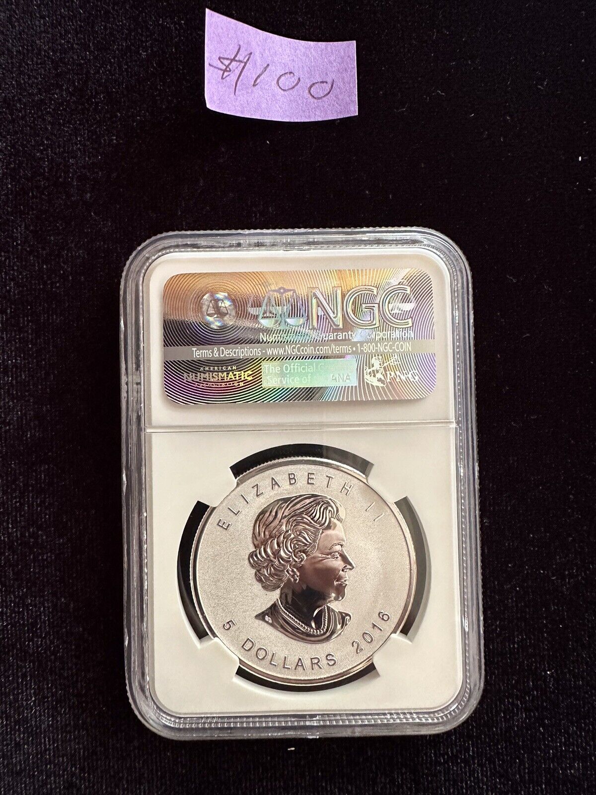 2016 Canada $5 Peregrine Falcon 1.0 oz Silver