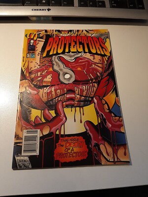 US MALIBU Protectors (1992 Malibu) #5 A COVER VARIANT BULLETHOLE DIE CUT COVER