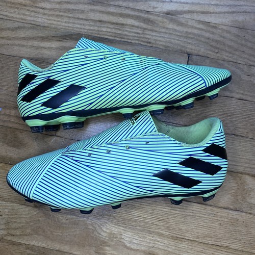 ADIDAS Soccer Cleats Mens Size 12 Nemeziz 19.4 Green & Black! Used - Picture 7 of 13
