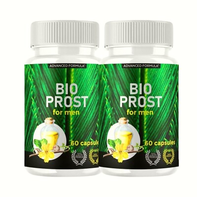 2-Pack Bio Prost Capsules - BioProst Supplement Maximum Strength - 120 Capsules
