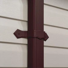 ( Lot Of 20 ) Amerimax Brown Aluminum Gutter Downspout Band Clamp Holders