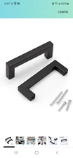 knobwell matte 3.5 Inch Matte Black Cabinet Pulls. Pack of 12 Pulls With Screws.