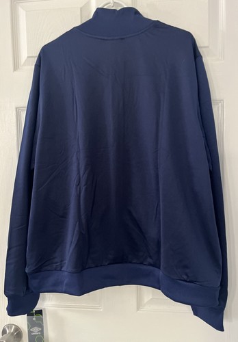 Umbro DIAMOND ICONOS GRABADO Pista Sudadera Chaqueta Fútbol Top ~ Hombres Talla XL Azul - Imagen 5 de 6