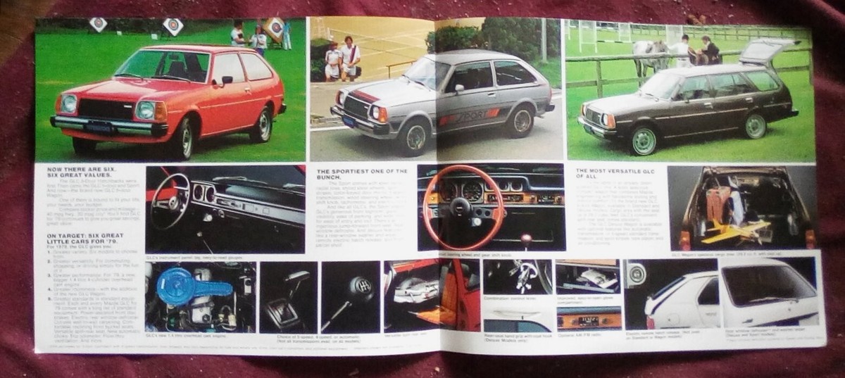 もりページ 1979 Mazda GLC Sales Brochure - 4 -color, 11x9, 4 pager | eBay