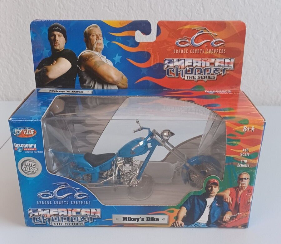 2004 Joy Ride American Chopper Series MIKEY'S BIKE in Blue Die