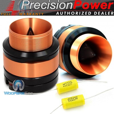 PRECISION POWER PT.4 1'' 100W PRO AUDIO ALUMINUM BULLET HORN SUPER TWEETERS NEW
