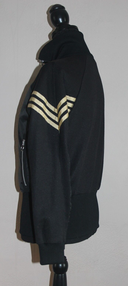 RARE Vintage Adidas Black and Gold Stripe Jacket Top ASO Amy