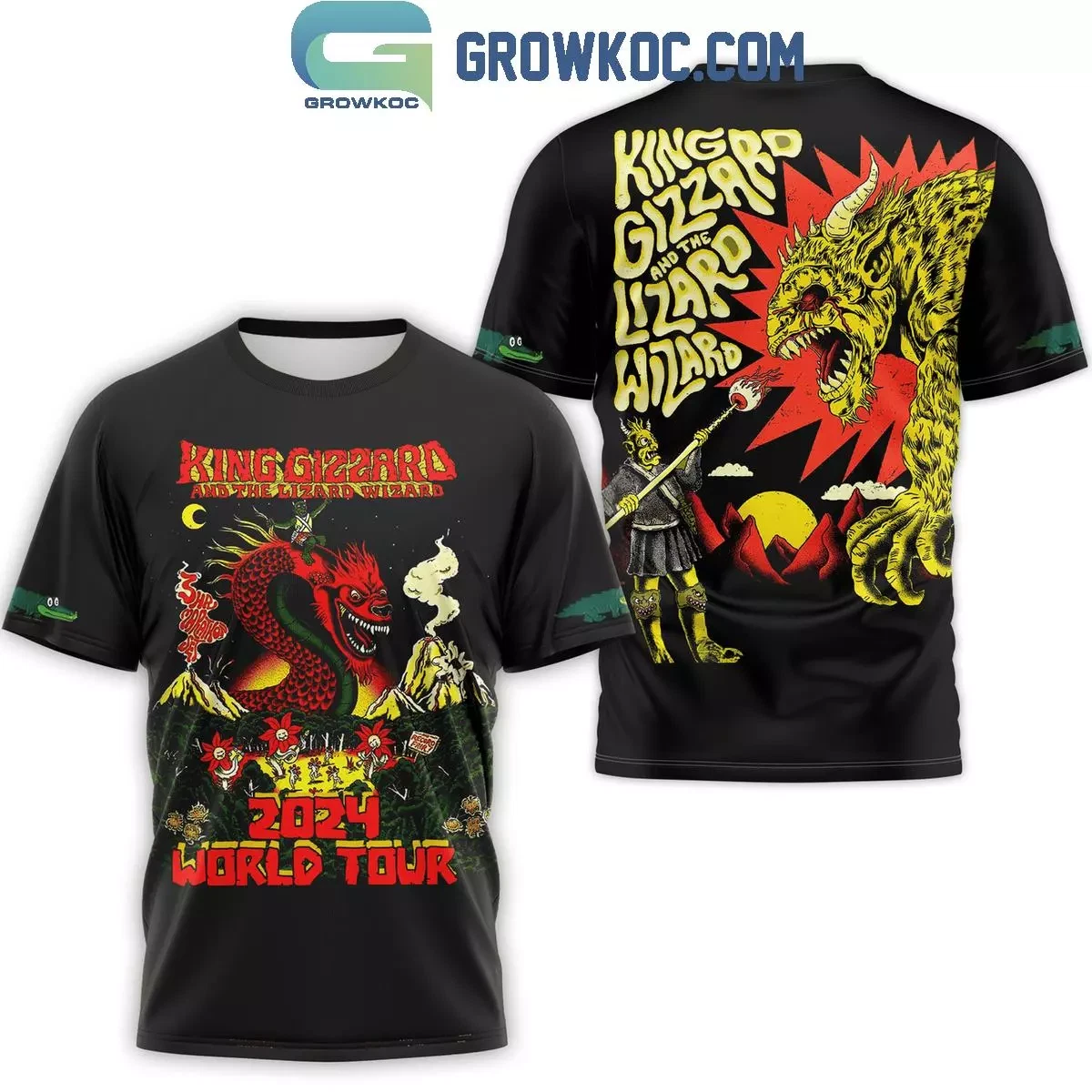 King Gizzard And The Lizard Wizard 2024 World Tour 3D T-Shirt