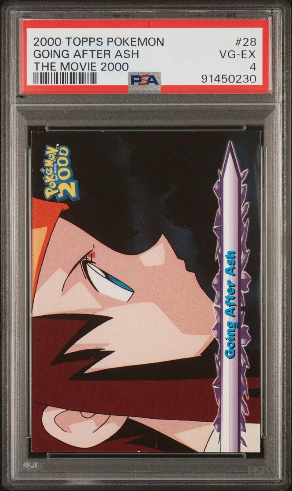 Topps Pokemon The Movie 2000 Going After Ash #28 PSA 4