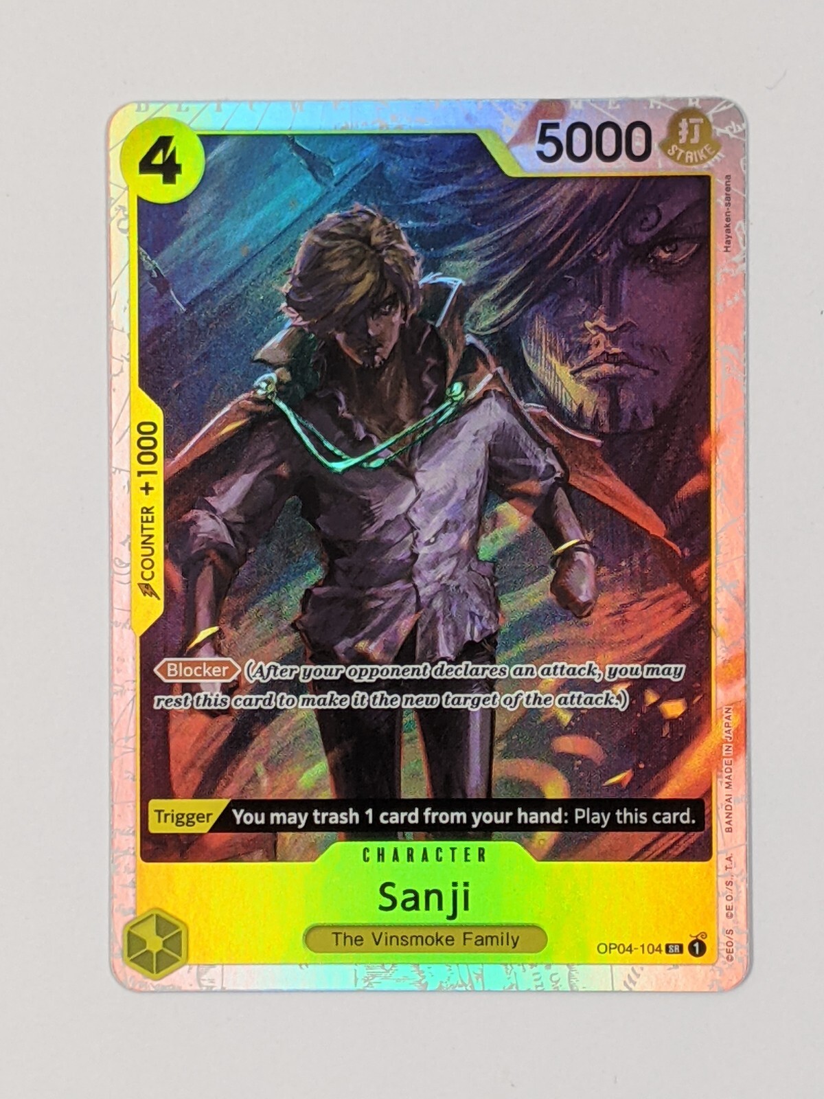 Sanji OP04-104 SR PRB-01 Premium Booster English ONE PIECE Foil