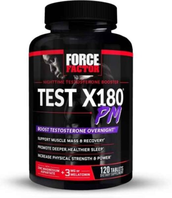 Test X180 PM, Nighttime Testosterone Booster, 120 Tablets