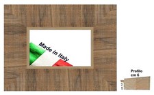 Bilderrahmen Elfenbein aus Holz mit natürlichen Maserungen x Fotos, Drucke, Poster - Spes. cm 6