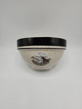 FolkCraft Running Horses 6 1/4 Inch Coupe Soup Bowl - Near Mint Condition