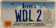 Vanity WDL 2 license plate Walter William Wayne Warren Wesley Willie Wade Wyatt