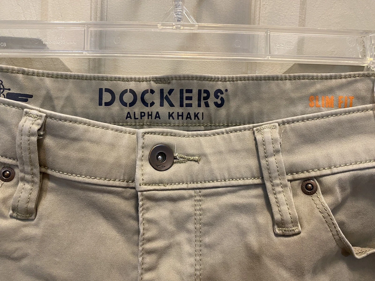 Dockers alpha khaki supreme flex cheap slim fit