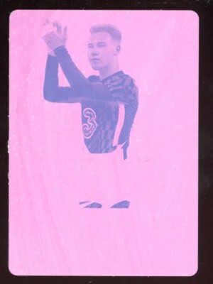 Harvey Vale 2022 Leaf metal Soccer Printing Plate #WK-HV1 Serial #d 1/1