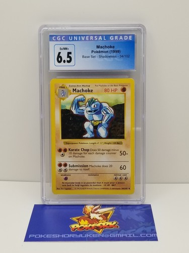 Machoke (Shadowless) graded CGC 6.5 for sale on eBay
