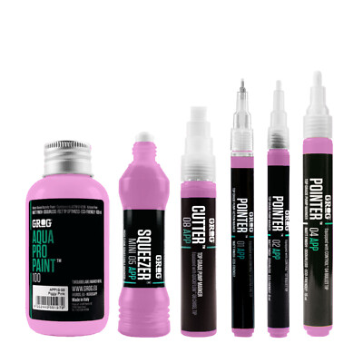 Grog Aqua Pro Paint Marker Range - Permanent Wasserbasis Matt Deckend Stift