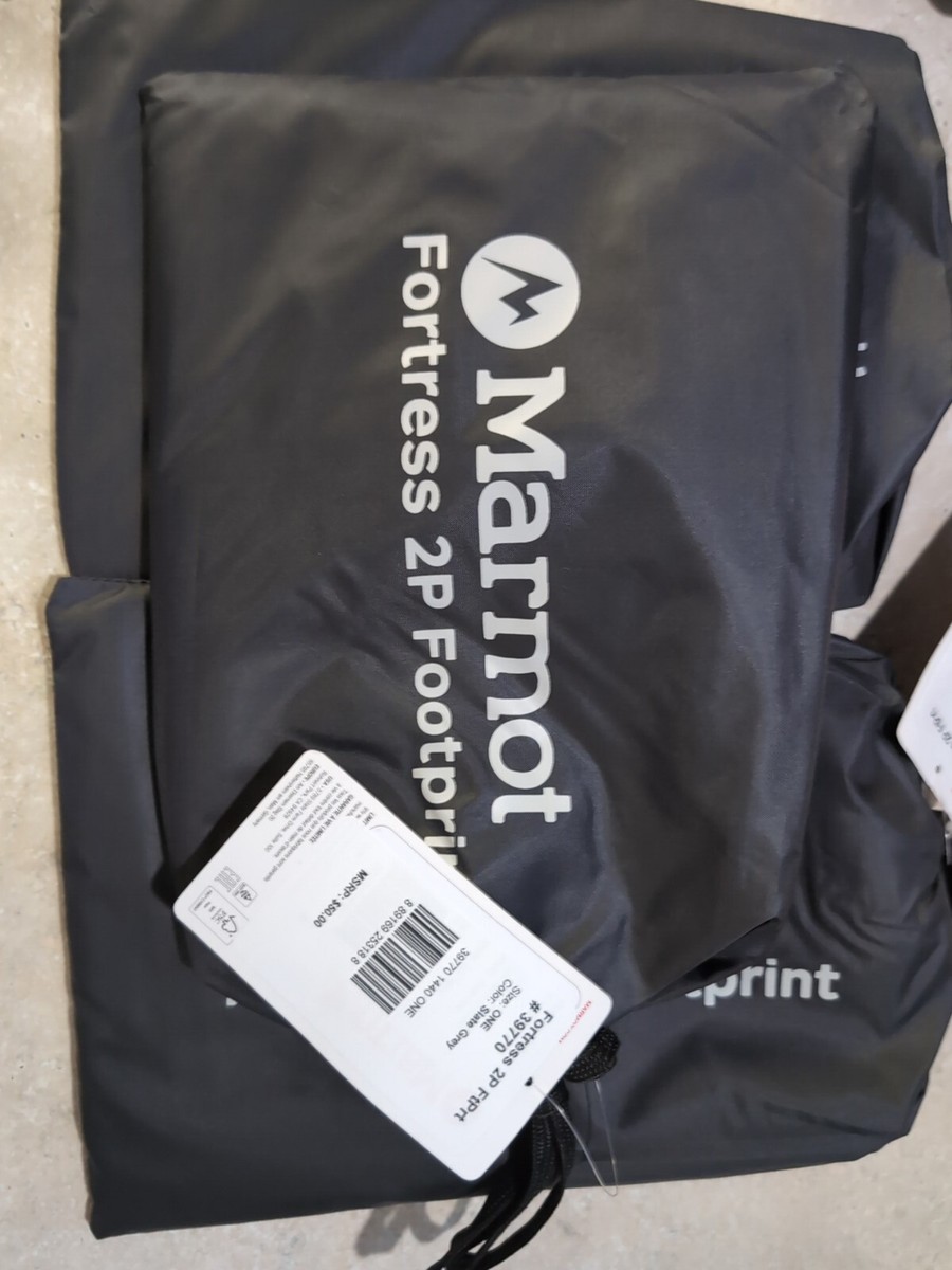 MARMOT Fortress 2P Tent Footprint Tarp Slate Gray Camping 