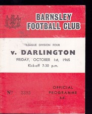 1965/66 BARNSLEY V DARLINGTON 01-10-1965 Division 4