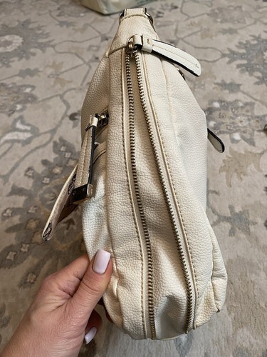 JESSICA SIMPSON Women Shoulder Bag Ivory Zip Pockets Crossbody - Picture 7 of 17