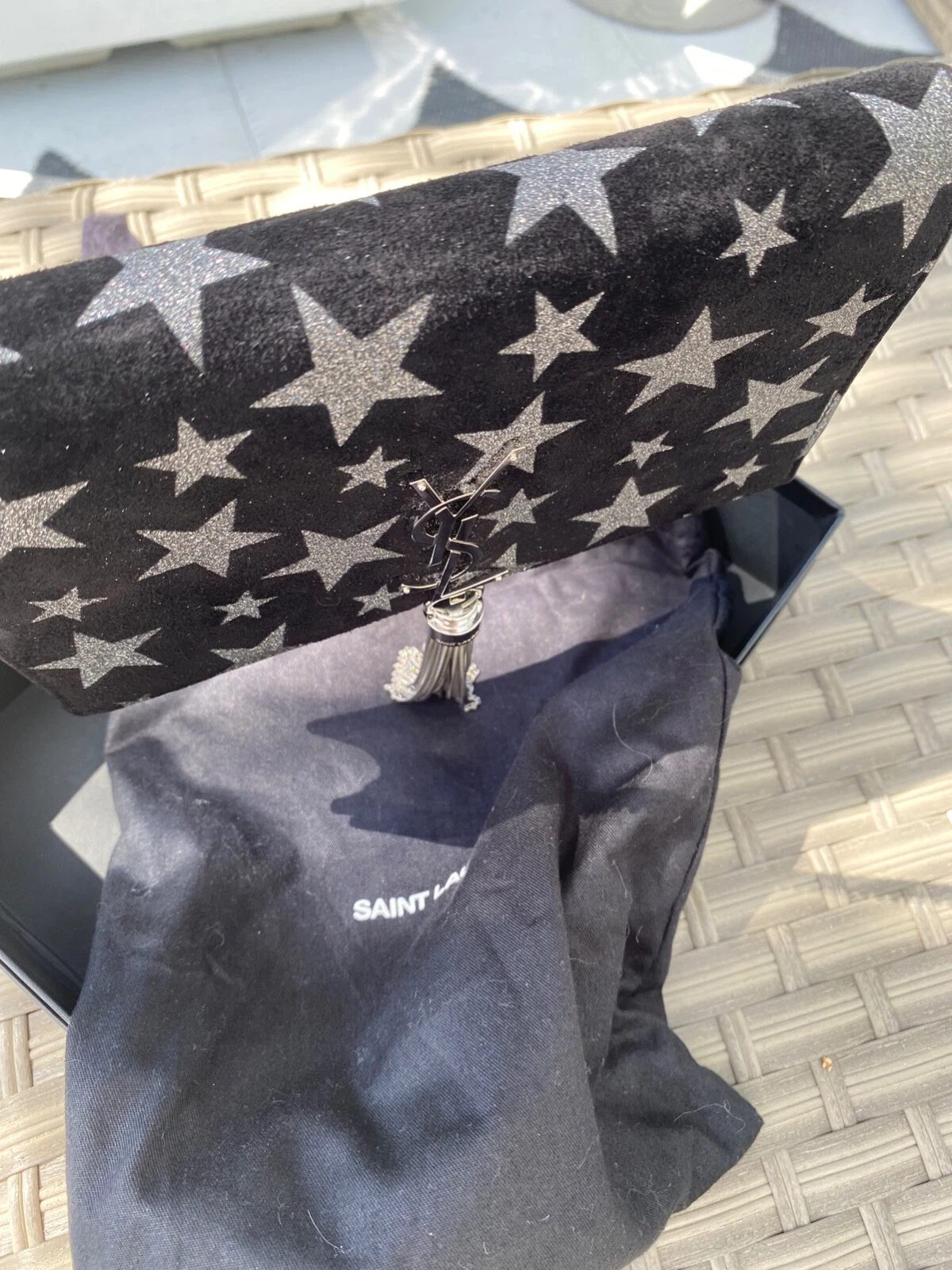 SAINT LAURENT (YSL) YSL Kate Bag Nero Scamosciato Edizione Limitata