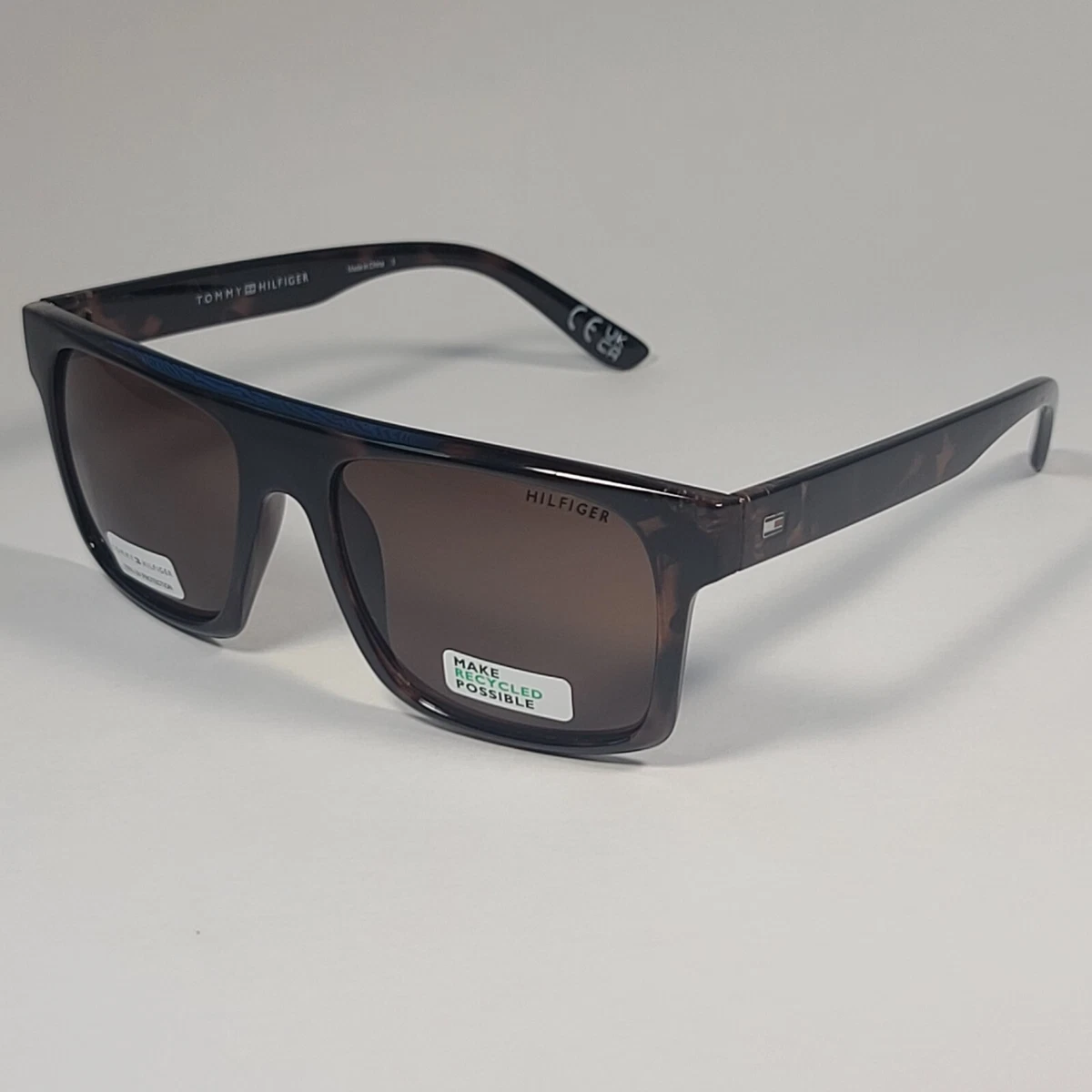 Tommy Hilfiger Gunner MP OM618 Rectangular Sunglasses Brown 