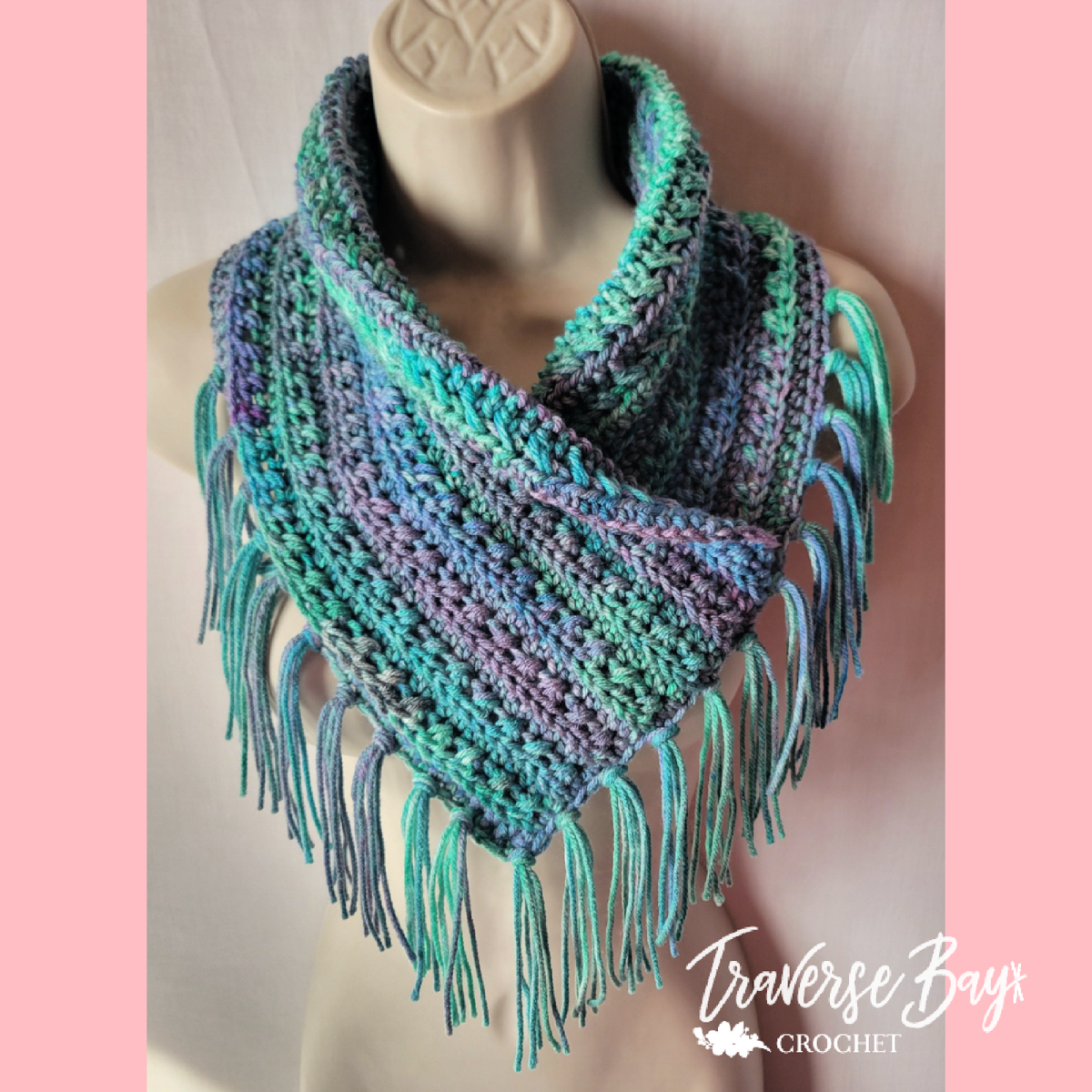 Lace Scarf One Skein Crochet Scarf Neck Warmer One Skein Crochet