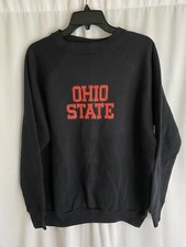 Vintage Ohio State University Buckeyes Black Sweatshirt XL Made in USA