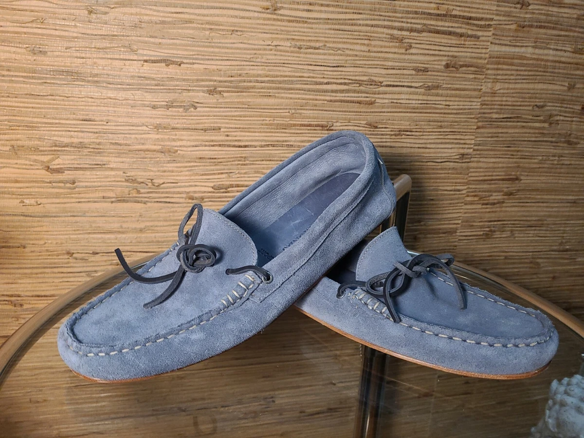 Moc mocassins de conduite bleu Allen Edmonds Super Sport Camp Moc pour hommes 12