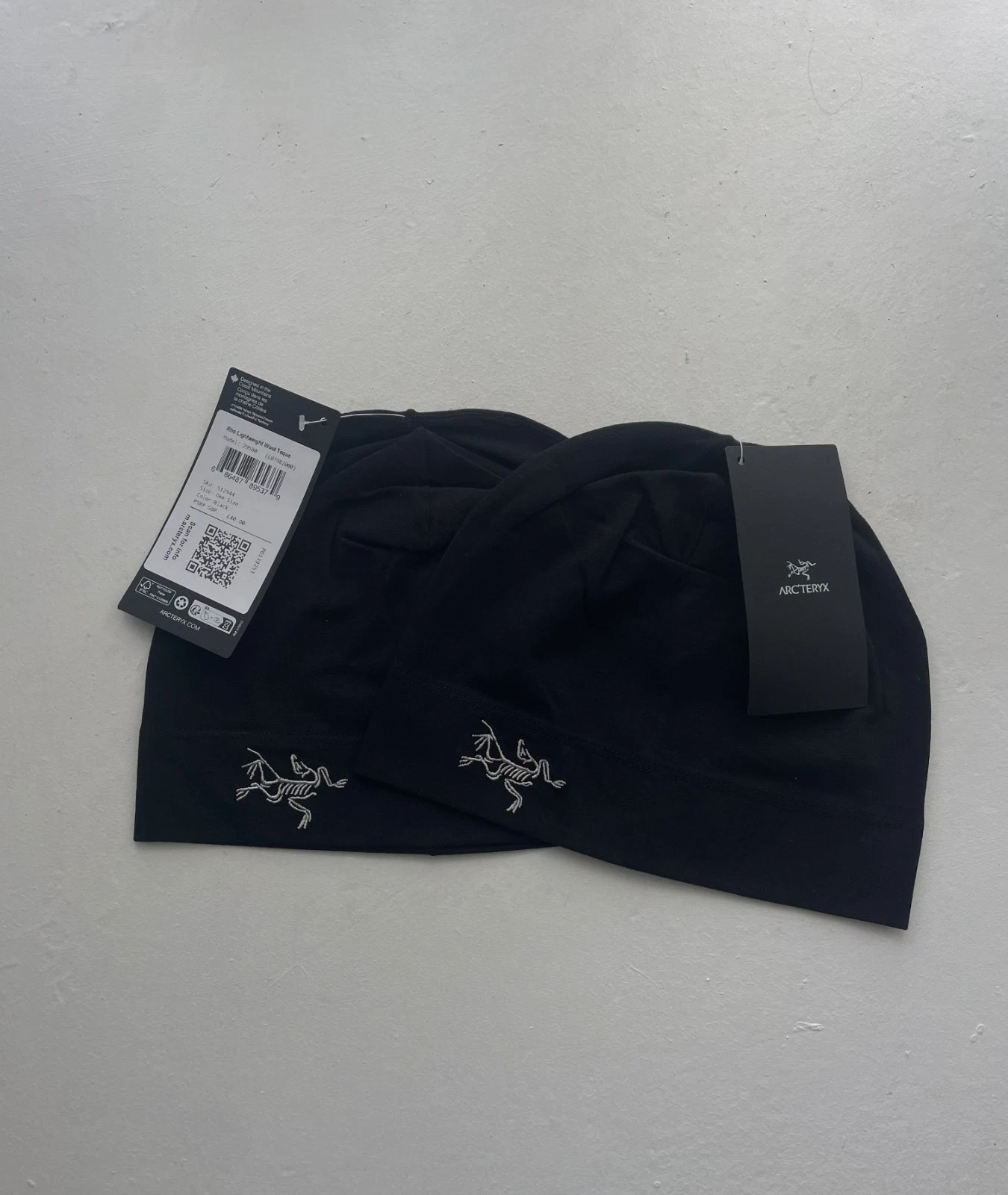 Arc'teryx Rho Toque Beanie Skull Cap Running Hat Wool - One Size | Fast Shipping