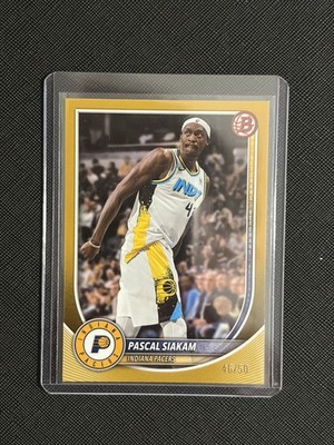 2025-26 Bowman Basketball - Pascal Siakam - #79 Yellow Paper /50 - Pacers