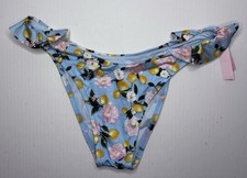 Victoria?s Secret Lemon Ruffle Brazilian Bikini Bottom Low Rise High-Cut Leg XL