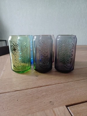 Verres Coca Cola - Lot de 6 - Couleurs différentes - Collection - neuf - Photo 1/3