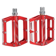 Red Mountain Bike Aluminum Alloy Bearings Pedal Road Cycling Flat Pedal Bik SG