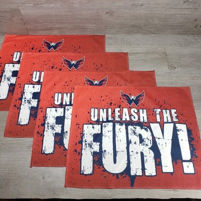 4x Washington Capitals NHL Hockey Playoff SGA Game Rally Towels UNLEASH THE FURY