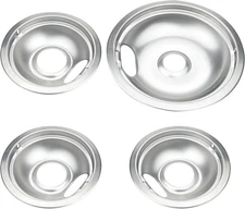 Stove Burner Covers,Replacement Chrome Drip Pans for Frigidaire Kenmore 31604...